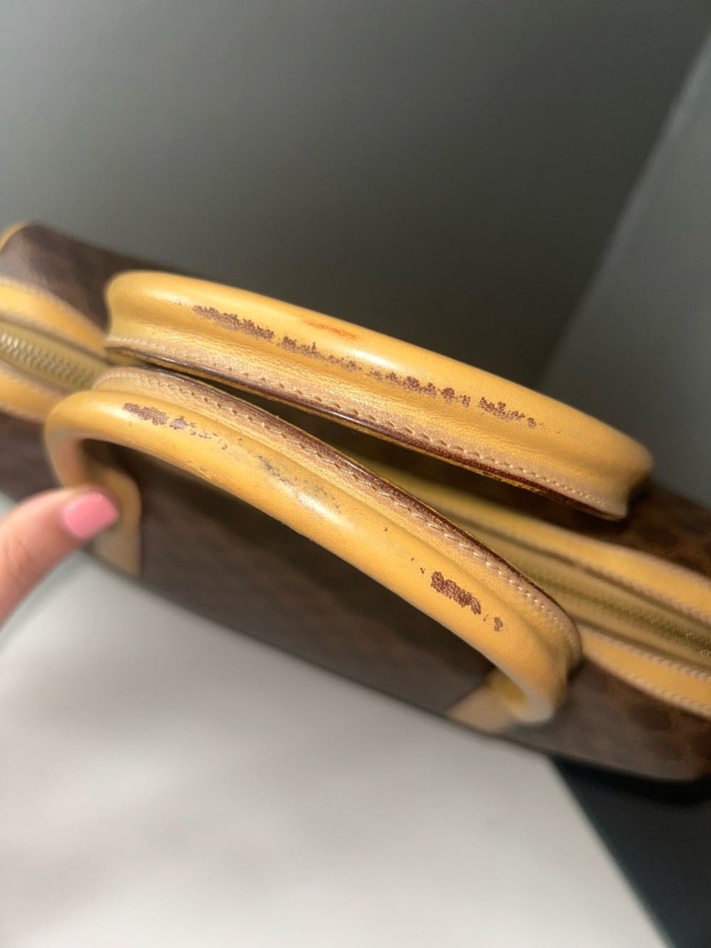 Vintage Celine Macadam Mini Boston Bag - Picture 4 of 15